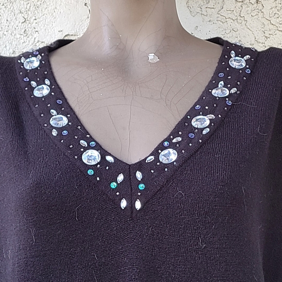 Black Embellished Sweater - Picture 2 of 5